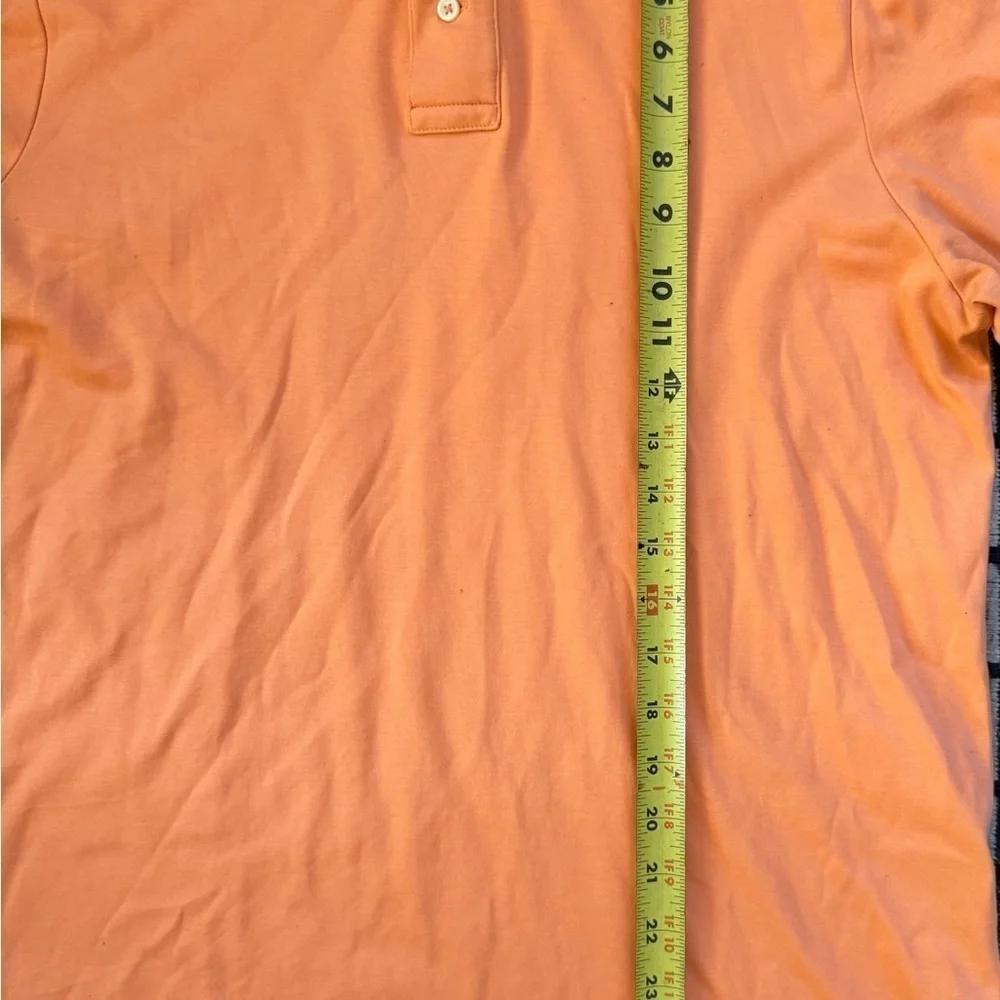 POLO RALPH LAUREN SIZE LARGE ORANGE SHORT SLEEVE  POLO SHIRT